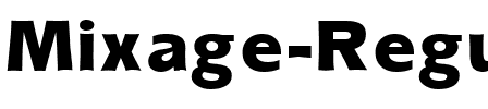 Mixage Regular.ttf