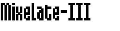 Mixelate III Regular.ttf