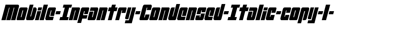 Mobile Infantry Condensed Italic Condensed Italic.ttf