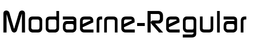 Modaerne Normal.ttf
