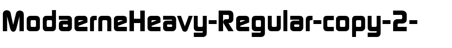 ModaerneHeavy Normal.ttf