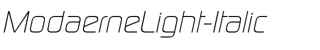 ModaerneLight Italique.ttf