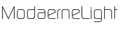 ModaerneLight Regular.ttf