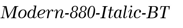 Modern880 BT Italic.ttf