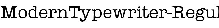 ModernTypewriter Regular.ttf