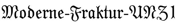 Moderne Fraktur UNZ1 Regular.ttf