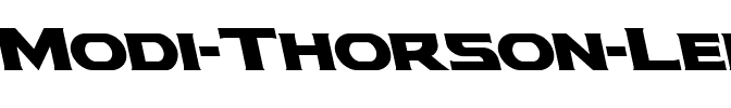 Modi Thorson Leftalic Italic.ttf