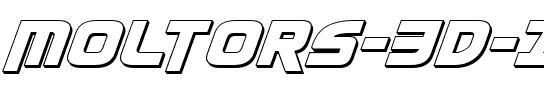 Moltors 3D Italic Italic.ttf