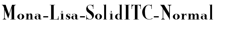Mona Lisa Solid Regular.ttf