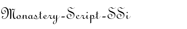 Monastery Script SSi Regular.ttf