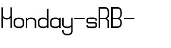 Monday (sRB) Regular.ttf