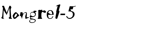 Mongrel 5 Regular.ttf