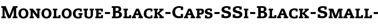Monologue Black Caps SSi Black Small Caps .ttf