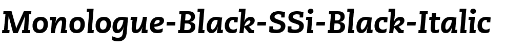 Monologue Black SSi Black Italic.ttf
