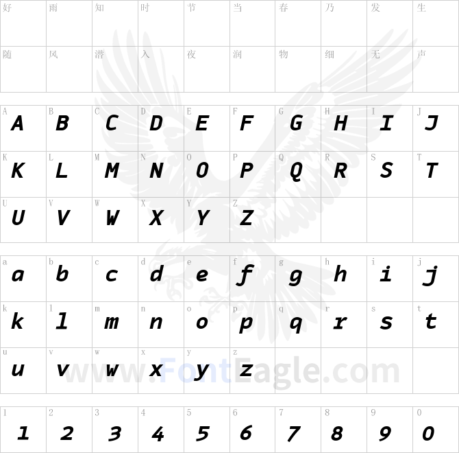 MonoxExtraBoldItalic