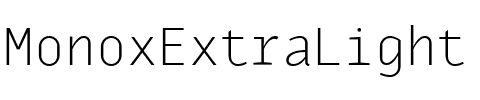 MonoxExtraLight Regular.ttf