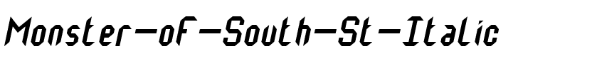 Monster oF South St Italic.ttf