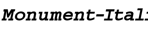 Monument Italic.ttf