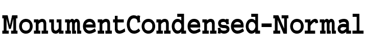 MonumentCondensed Normal.ttf