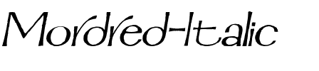 Mordred Italic.ttf