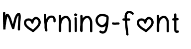 Morning Font Medium.ttf