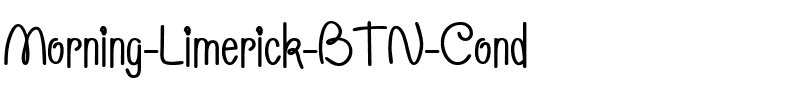 Morning Limerick BTN Cond Regular.ttf