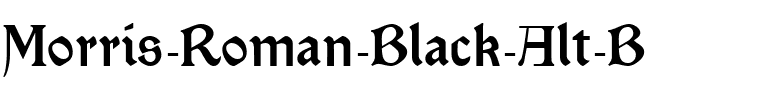 Morris Roman Black Alt B Regular.ttf