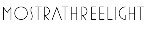 MostraThreeLight Regular.ttf