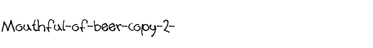 Mouthful of beer Regular.ttf