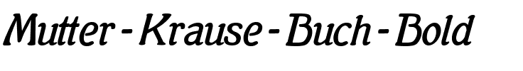 MutterKrauseBuch Bold.ttf
