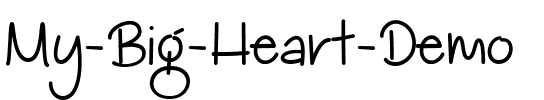 My Big Heart Demo Regular.ttf