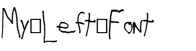 My Left Font Normal.ttf