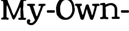 My Own Topher Normal.ttf