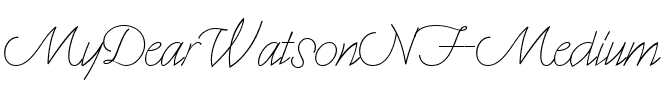 MyDearWatsonNF  Medium.ttf