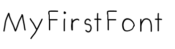 MyFirstFont Medium.ttf