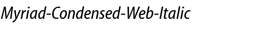 Myriad Condensed Web Italique.ttf