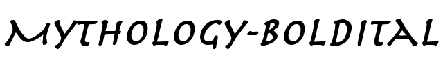 Mythology BoldItalic.ttf