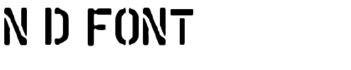 N&D font Normal.ttf