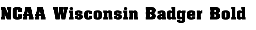 NCAA Wisconsin Badger Bold Regular.ttf