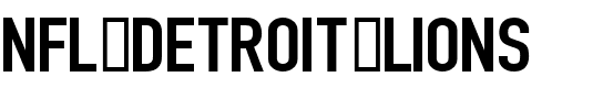 NFL Detroit Lions Regular.ttf