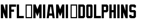 NFL Miami Dolphins Regular.ttf