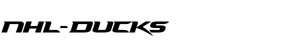 NHL Ducks Normal.ttf