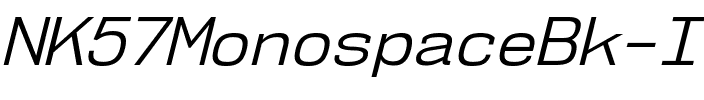 NK57 Monospace Bk Italic.ttf