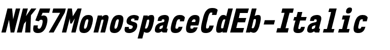 NK57 Monospace Cd Eb Italic.ttf
