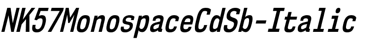 NK57 Monospace Cd Sb Italic.ttf
