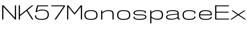 NK57 Monospace Ex Lt Regular.ttf