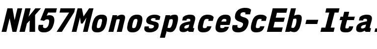NK57 Monospace Sc Eb Italic.ttf