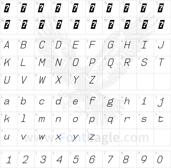 NK57MonospaceScLt-Italic