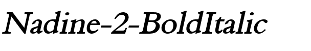 Nadine 2 BoldItalic.ttf