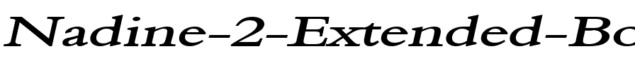 Nadine 2 Extended BoldItalic.ttf